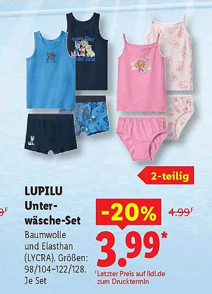 LUPILU Unterwäsche-Set