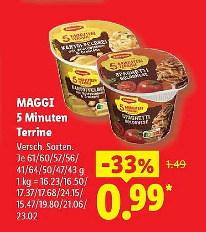 MAGGI 5 Minuten Terrine