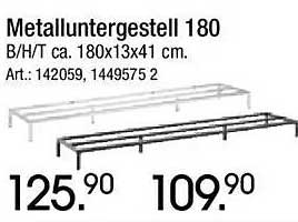 Metalluntergestell 180