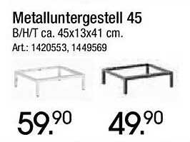 Metalluntergestell 45