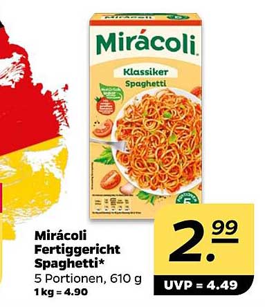 Mirácoli Fertiggericht Spaghetti* 5 Portionen, 610 g