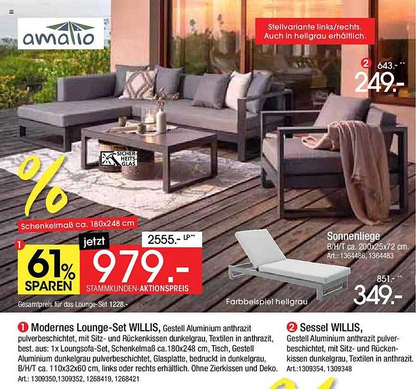 Modernes Lounge-Set WILLIS