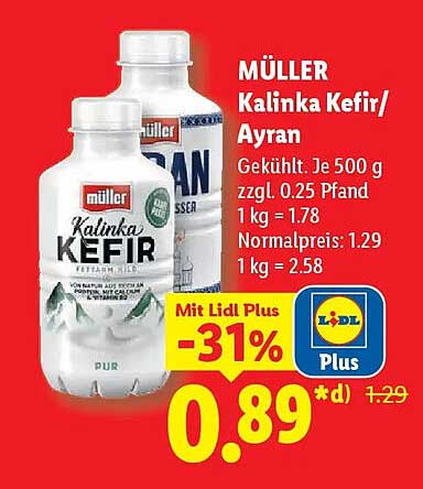MÜLLER Kalinka Kefir/ Ayran