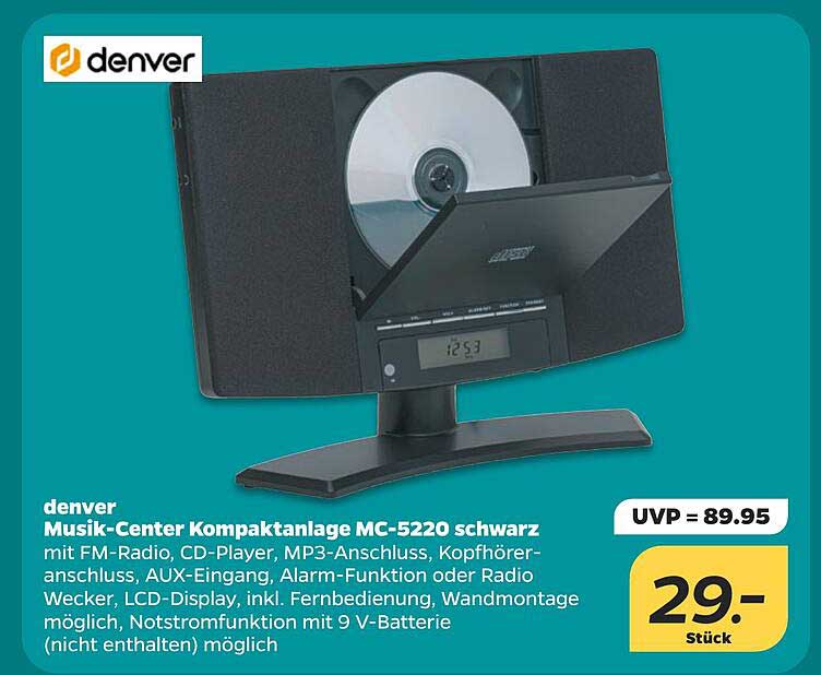 Musik-Center Kompaktanlage MC-5220 schwarz