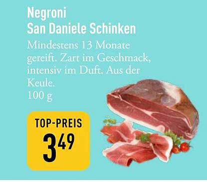 Negroni San Daniele Schinken