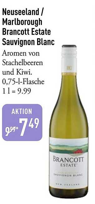Neuseeland / Marlborough Brancott Estate Sauvignon Blanc