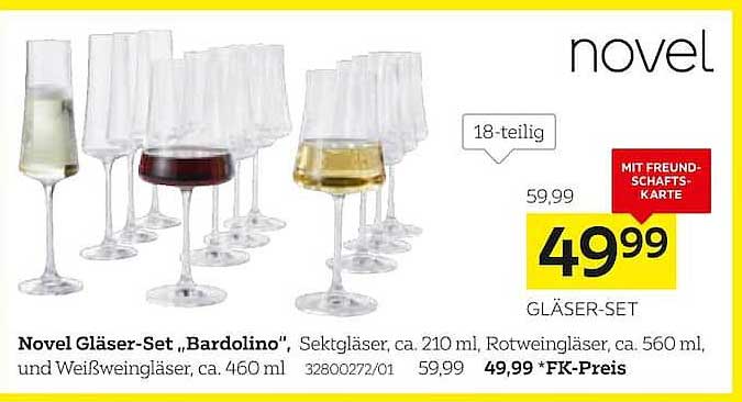 Novel Gläser-Set „Bardolino“
