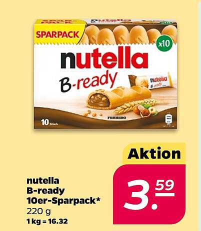 nutella B-ready 10er-Sparpack* 220 g