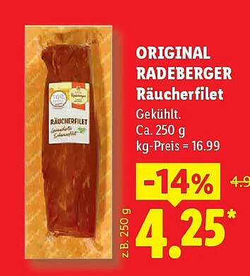 ORIGINAL RADEBERGER Räucherfilet