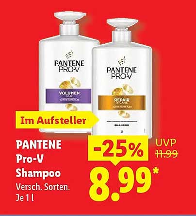 PANTENE Pro-V Shampoo Versch. Sorten. Je 1 l