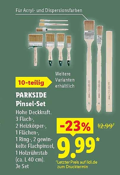 PARKSIDE Pinsel-Set