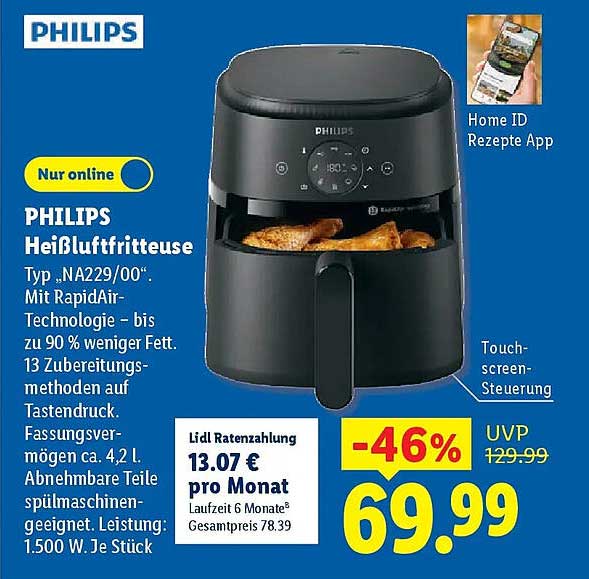PHILIPS Heißluftfritteuse