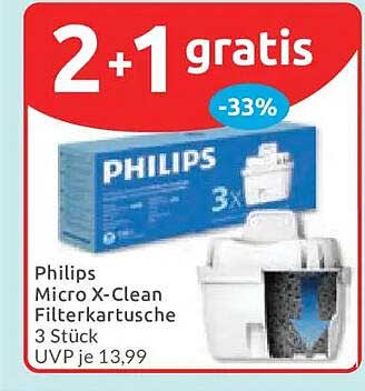 Philips Micro X-Clean Filterkartusche 3 Stück