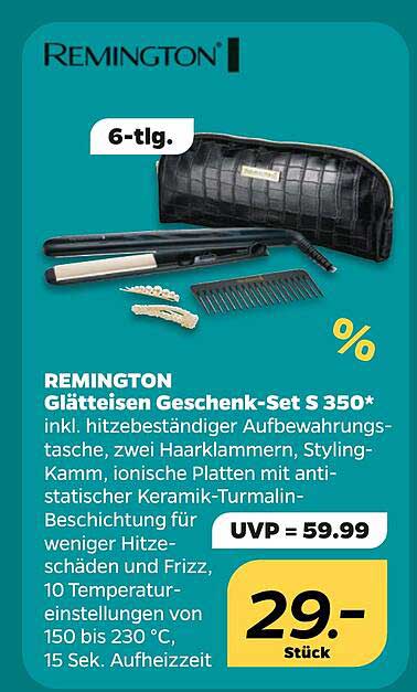 REMINGTON Glätteisen Geschenk-Set S 350*