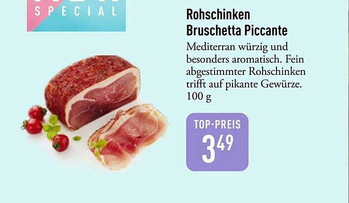 Rohschinken Bruschetta Piccante
