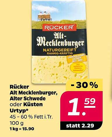Rücker Alt Mecklenburger, Alter Schwede oder Küsten Urtyp*