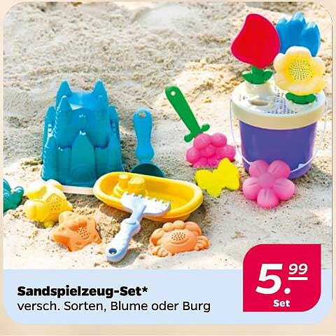 Sandspielzeug-Set* versch. Sorten, Blume oder Burg
