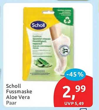 Scholl Fussmaske Aloe Vera Paar