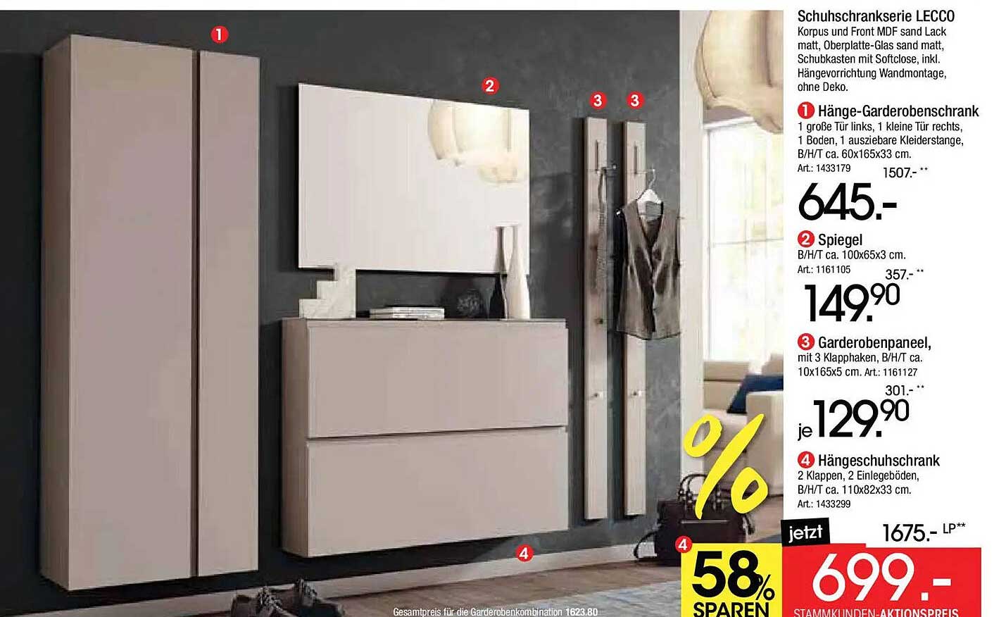 Schuhschrankserie LECCO
