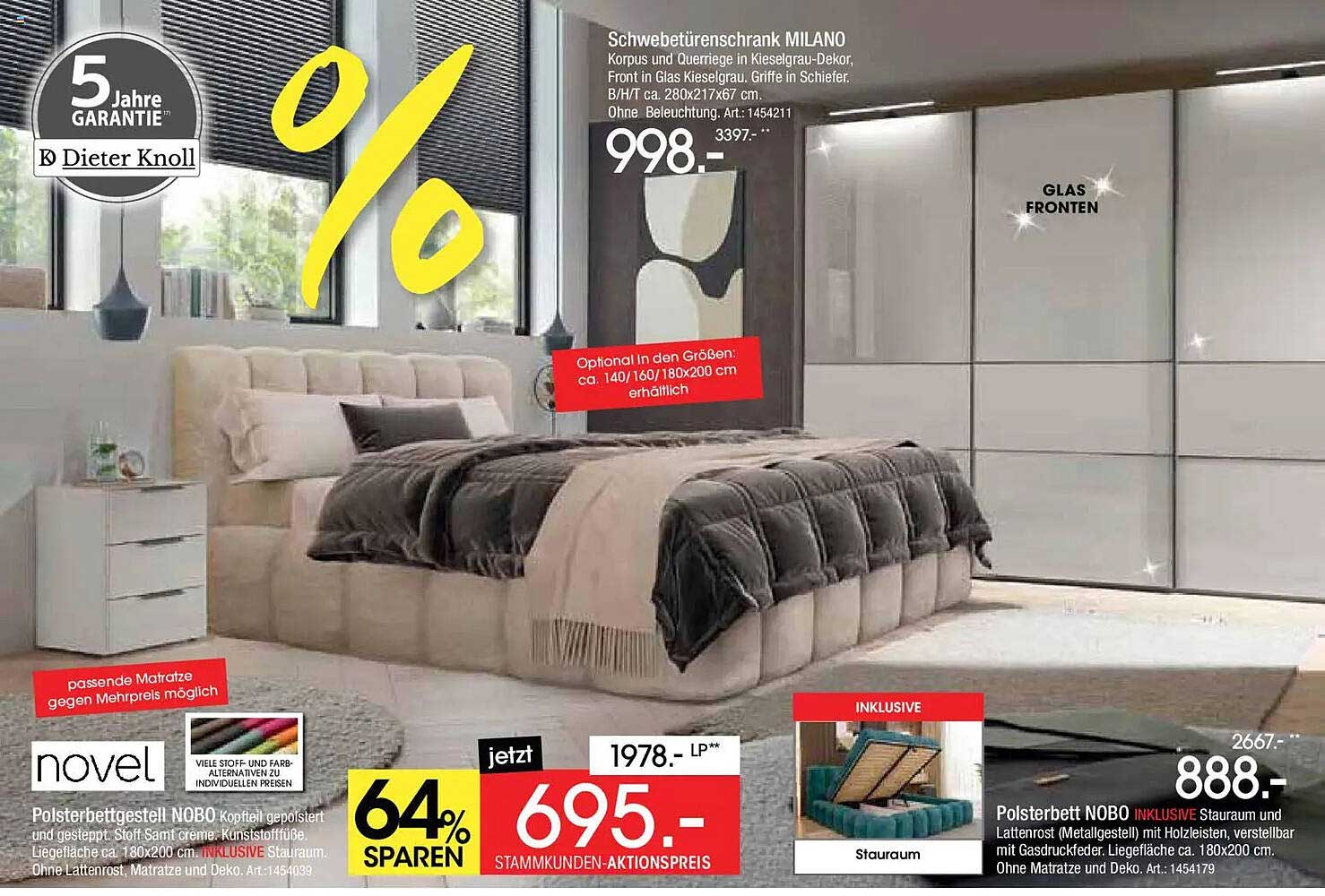 Schwebetürenschrank MILANO