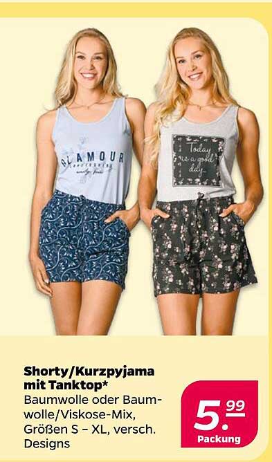 Shorty/Kurzpyjama mit Tanktop*