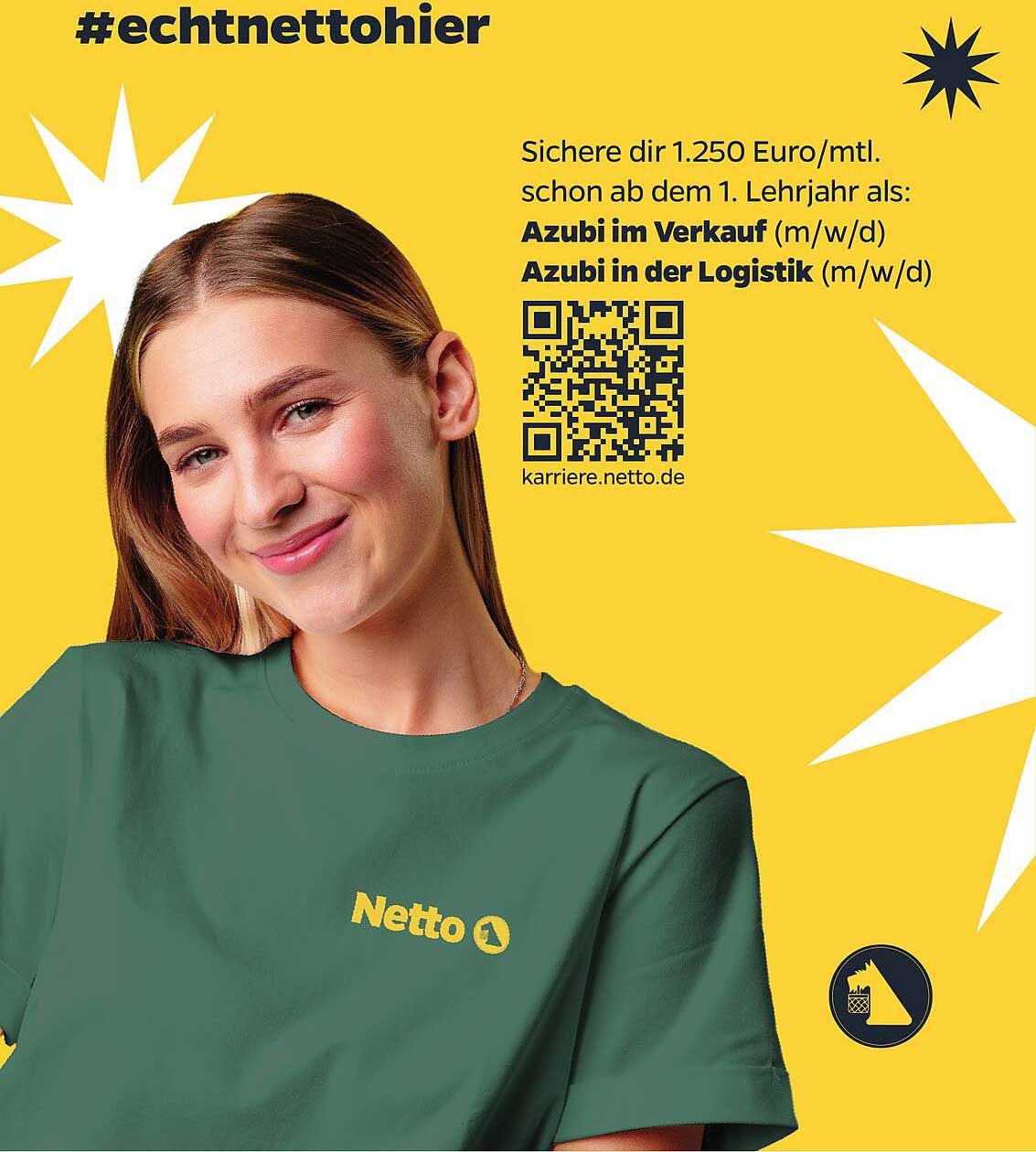 Sichere dir 1.250 Euro/mtl. schon ab dem 1. Lehrjahr als: Azubi im Verkauf (m/w/d) Azubi in der Logistik (m/w/d)
