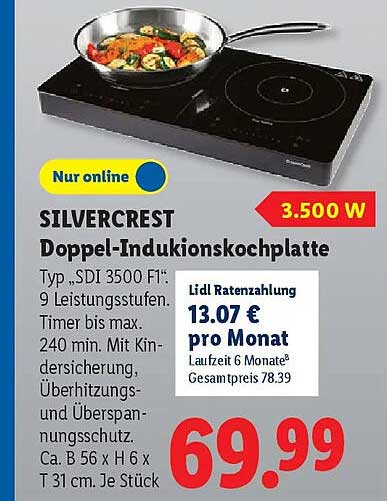 SILVERCREST Doppel-Induktionskochplatte