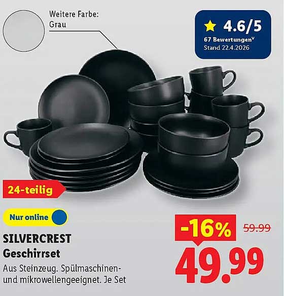 SILVERCREST Geschirrset