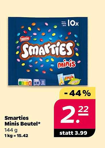 Smarties Minis Beutel* 144 g