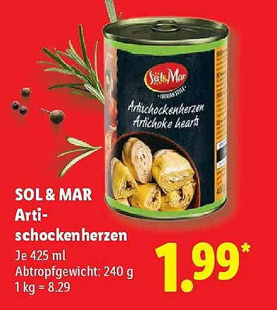 SOL & MAR Artischockenherzen