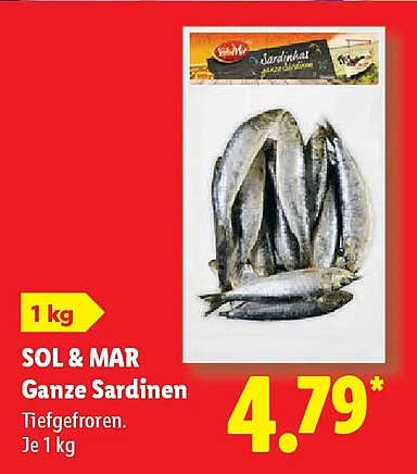 SOL & MAR Ganze Sardinen