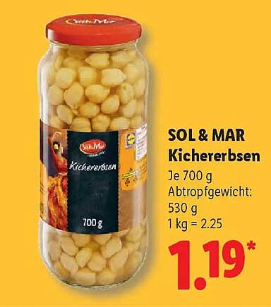 SOL & MAR Kichererbsen