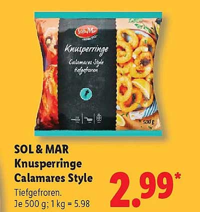 SOL & MAR Knusperringe Calamares Style