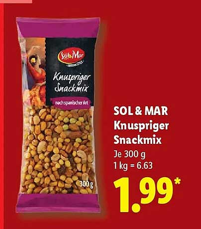 SOL & MAR Knuspriger Snackmix