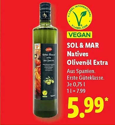 SOL & MAR Natives Olivenöl Extra