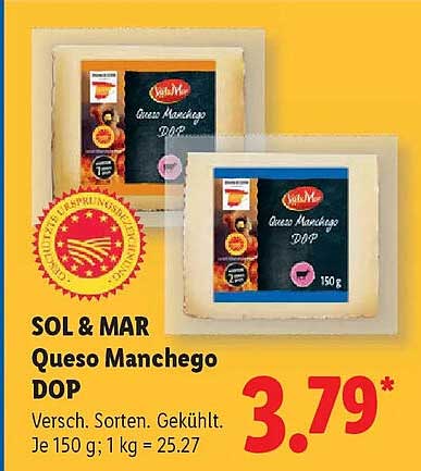 SOL & MAR Queso Manchego DOP