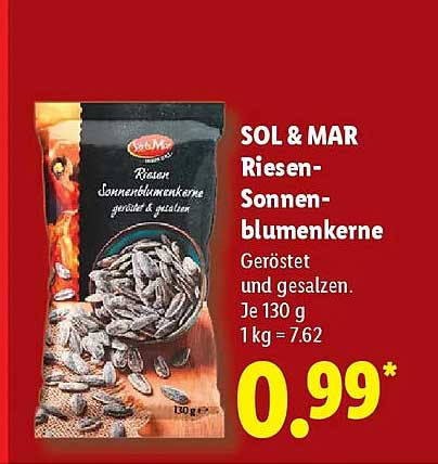 SOL & MAR Riesen-Sonnenblumenkerne