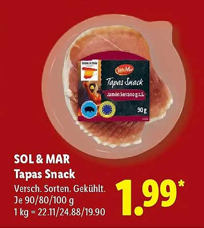 SOL & MAR Tapas Snack
