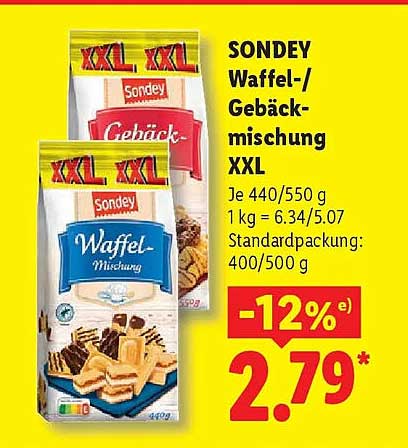 SONDEY Waffel-/Gebäckmischung XXL
