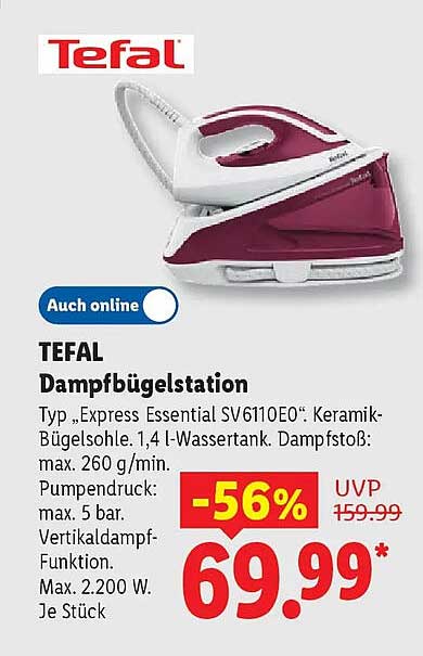 TEFAL Dampfbügelstation
