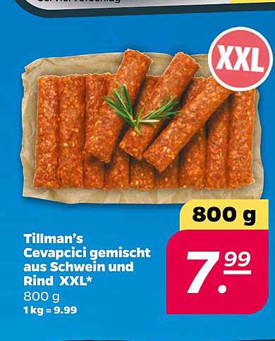 Tillman’s Cevapcici gemischt aus Schweine und Rind XXL*