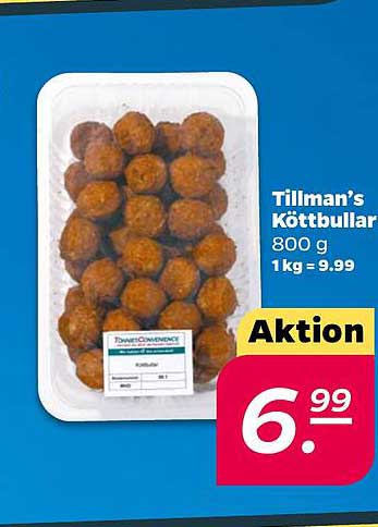 Tillman’s Köttbullar 800 g 1kg = 9.99