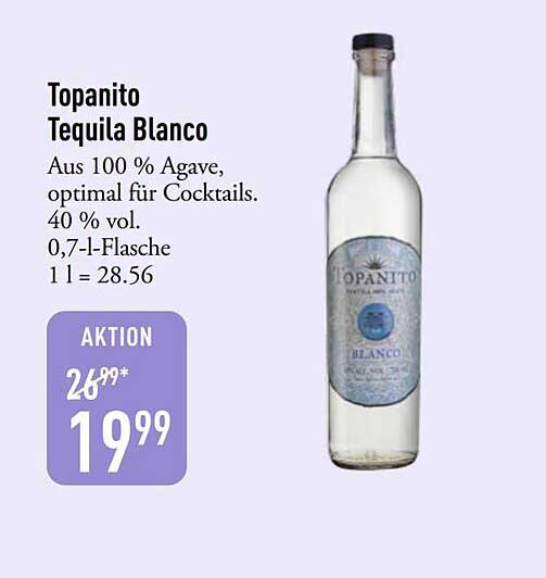 Topanito Tequila Blanco