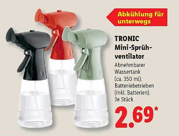 TRONIC Mini-Sprüh-ventilator