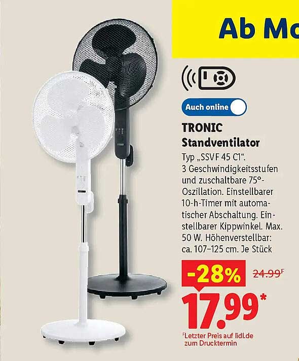 TRONIC Standventilator