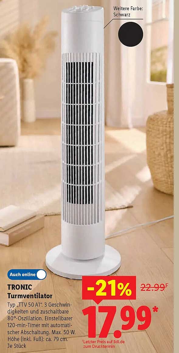 TRONIC Turmventilator