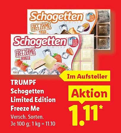 TRUMPF Schogetten Limited Edition Freeze Me