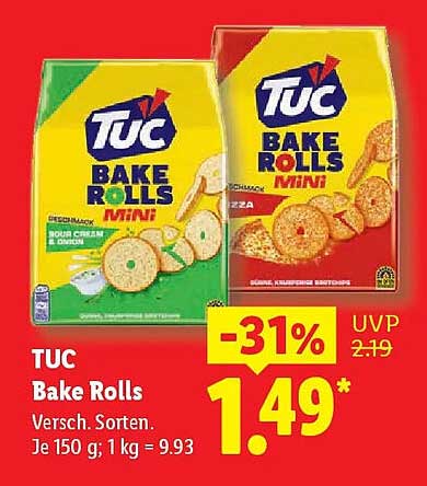 TUC Bake Rolls