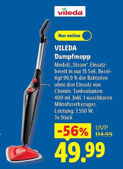VILEDA Dampfmopp