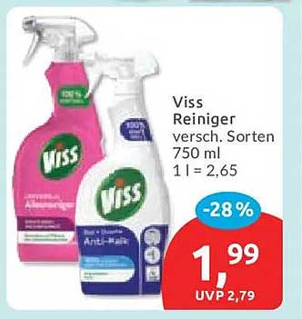 Viss Reiniger versch. Sorten 750 ml 1 l = 2,65